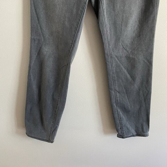 Talbots Women 6 Gray Denim Stretch Five Pocket Flawless Curvy Slim Ankle Jeans - Picture 3 of 9